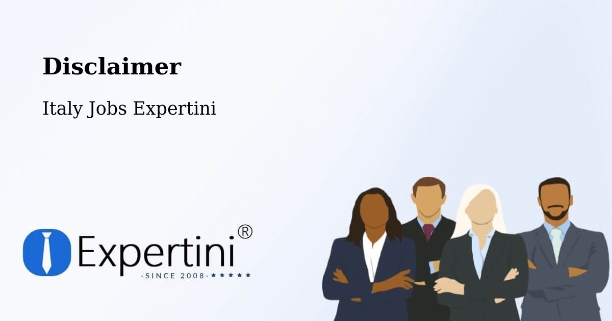 Disclaimer – Borgoforte - Italy Jobs Expertini